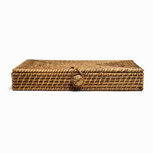 Pas cher Prix En Gros Couverts Plateau Organisateur Tissage Panier Ustensiles Plateaux Rotin Naturel Couverts Titulaire Cas Tiroirs - Product Image 3