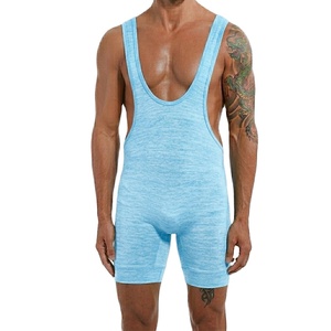 Fabricante Profesional de Singlets de Lucha Elásticos de Secado Rápido y Ligeros para Hombre, Ropa Deportiva sin Costuras con Transferencia de Calor - Product Image 1