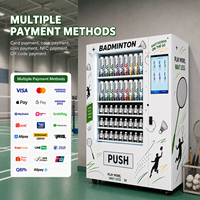 Distributeur automatique de raquettes et de volants de badminton avec écran tactile intelligent, paiement sans espèces, service 24h/24 et 7j/7