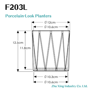 กระถางเซรามิก3.5นิ้วสำหรับปลูกกล้วยไม้พลาสติกตกแต่ง NF203L สำหรับขายปลีกและงานจัดแสดงสินค้า - Product Image 5