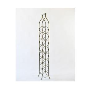 Estante para vinos de encimera, moderno, de metal negro, soporte independiente para botellas, para gabinetes y despensas - Product Image 1