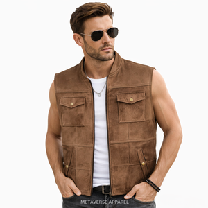 Gilet de motard personnalisé original respirant en polyester/coton brodé pour l'été, coupe ajustable, vêtement d'extérieur décontracté - Product Image 1