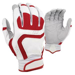 Gants de frappe de baseball pour hommes, logo personnalisé imprimé, gants en cuir confortables pour le baseball - Product Image 4