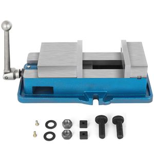 Morsa da banco di precisione da 4 pollici, non girevole, per fresatura, con blocco, larghezza 100 mm, morsetto per trapano a colonna, apertura ganascia 4 pollici - Product Image 1