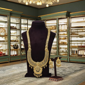 Collares Largos con Diseño de Flor en Latón Chapado en Oro de 14K, 18K y 24K, Joyería Tradicional para Bodas, Venta al Por Mayor - Product Image 3