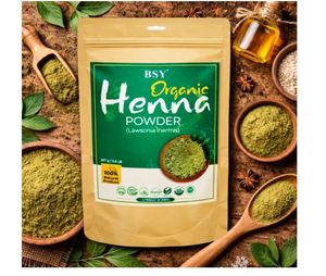 Henna Orgánica en Polvo BSY para el Cabello – Polvo Herbal Maruthani 100% Puro y Natural para un Color Intenso en el Cabello, Henna Sin Químicos - Product Image 2