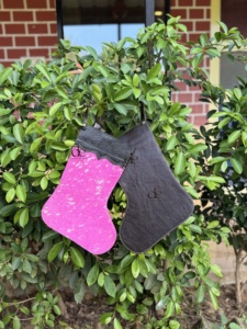 Metallic Leather Christmas Stocking New Arrival For Family Christmas Tree <b>Fireplace</b> Hanging and Party Decoration Gift Bag - Product Image 6