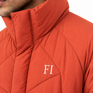 Men's Custom Puffer Jacket Stand Collar Zipper Closure Windproof Casual Winter Men's Jackets Polyester Wadding Thick Regular Fit - Product Image 5