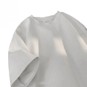 Nueva camiseta negra con purpurina de gran tamaño para hombre, camiseta moderna con brillo, camiseta informal de manga corta, top de moda Hip Hop para uso diario - Product Image 4