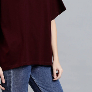 100% Cotton Fashion <b>Cheap</b> Custom logo Women t Shirts Top Quality Solid Color Short Sleeve Wholesale Blank <b>Tshirts</b> T-shirt Women - Product Image 4