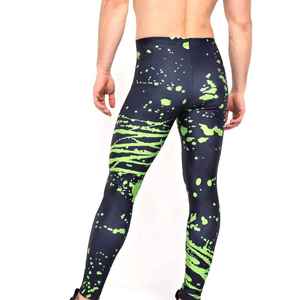 Top Quality <b>Men's</b> Casual Compression High Waist Lightweight Eco-Friendly Breathable Gym <b>Leggings</b> <b>Sports</b> Workout Fitness Running - Product Image 2