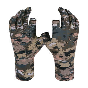 Guantes de caza de cuero personalizados con puntos de agarre y palma reforzada, fabricante de guantes de caza - Product Image 4