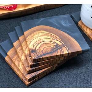 Posavasos Artesanales de Resina y Madera para Mesas de Comedor Modernas - Product Image 6