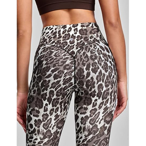 Leggings de sport pour femmes, tie-dye, taille haute, design froncé aux fesses, pour le yoga, la remise en forme, la course à pied, vêtements de sport - Product Image 5