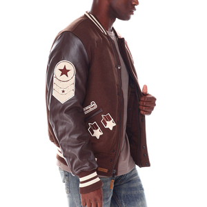 Chaqueta Universitaria Clásica para Hombre, Estilo Letterman, Tejido de Lana Resistente con Mangas en Contraste, Prenda Exterior Cálida y Elegante - Product Image 2