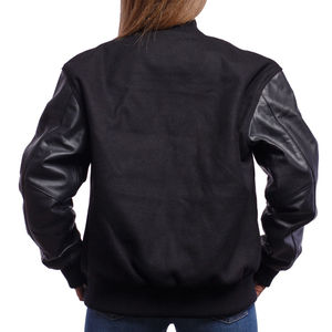 Chaqueta Varsity de Otoño para Mujer con Logotipo Personalizado, Forro Polar, Impermeable, Relleno de Algodón Tejido, Color Sólido, con Bolsillos - Product Image 2