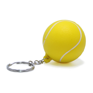 PU Foam Elastic Football Basketball Rugby Tennis Volleyball Baseball <b>Key</b> <b>Chain</b> Ring Toy Mini Soccer Ball Keychain - Product Image 6