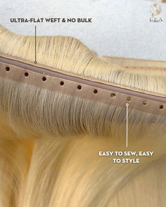โรงงานขายส่ง Lexhair ผมเวียดนามแท้ 100% คุณภาพพรีเมียม 100 กรัม ต่อผมแบบ D'Amelio Weft - Product Image 4