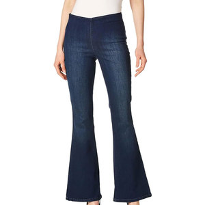 Jeans de Mezclilla para Mujer 2025, Estilo Europeo, Elásticos, Ajustados, de Color Sólido, con Botones, Cierre de Cremallera y Bolsillos, Pantalones Largos - Product Image 1