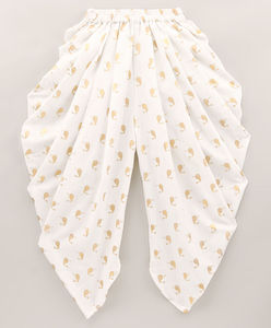 เสื้อทวิชา วูเวน ฮาล์ฟสลีฟ ประดับตกแต่งด้วยผ้าโดติ-สีม่วงและสีขาว - Product Image 4