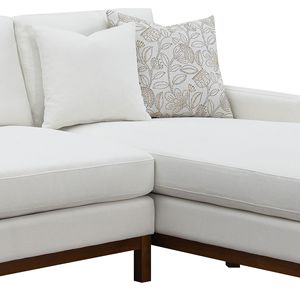 Divano Componibile Valiant in Ciniglia Avorio con 4 Cuscini per Arredamento Soggiorno - Product Image 5