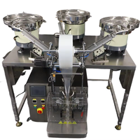 Machine d'emballage automatique électrique verticale pour le comptage de vis, en acier inoxydable 304, pour fixations et quincaillerie, avec ensacheuse à bol vibrant multiple