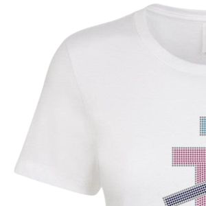 T-shirt gris à manches courtes et col rond avec motif de lettres entrelacées, style décontracté, streetwear, vêtements confortables pour tous les jours - Product Image 4