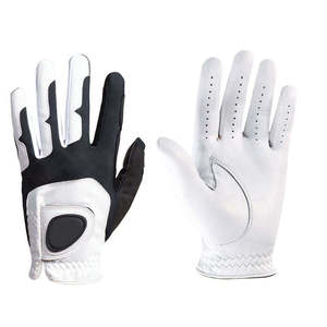 Gants de golf professionnels en cuir de qualité supérieure, doux, pour l'entraînement, avec grip thermique personnalisé, couleurs noir et blanc, en peau de mouton, pour le sport, vente en gros - Product Image 5