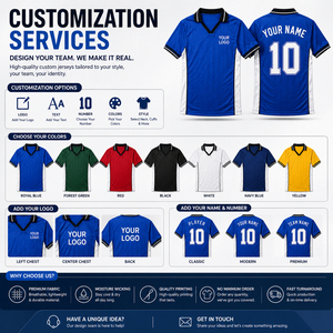 Custom Soccer Jersey Retro Football <b>Shirt</b> Vintage Club Jersey Sublimated Team Soccer Wear OEM ODM Manufacturer - Product Image 5