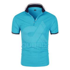 T-shirts pour hommes les plus vendus, nouveaux designs, polyester, coupe classique, col rond, respirant, t-shirt personnalisé à bordure contrastée - Product Image 2