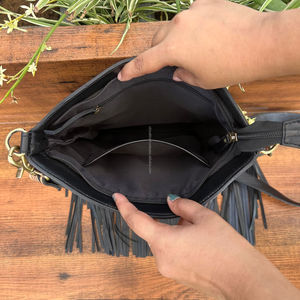 2025 nouvelle mode luxe outillé à la main diamant treillis grande frange sac à bandoulière pour femmes Western matelassé en cuir sacs à bandoulière - Product Image 6