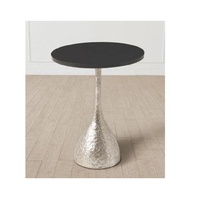 Modernisme Table d'appoint en aluminium laiton Antique décor à la maison salon canapé Table d'angle chevet métal accrocheur Table d'appoint