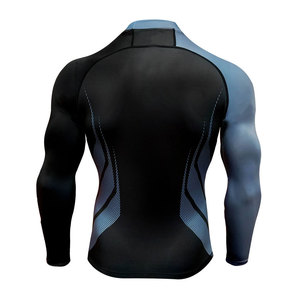 Rashguard para hombre de diseño más reciente y más vendido, hecho de spandex y poliéster, para entrenamiento, en venta en línea. - Product Image 4