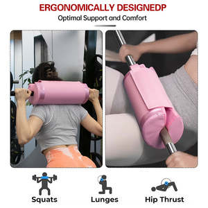 Coussin de protection d'épaule en cuir épais personnalisé avec sequins pour barre de musculation, idéal pour les squats et les exercices de fessiers - Product Image 4