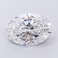 Diamant de laboratoire ovale de prestige 4,01 carats E VVS2, polissage excellent, certifié, écologique, carbone pur, pièce maîtresse