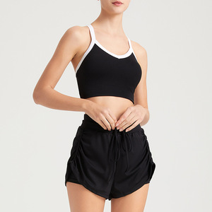 Shorts de yoga pour femmes, doux, extensibles, taille haute, pour la course à pied, la gym, l'entraînement, respirants, séchage rapide, vêtements de sport - Product Image 5