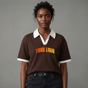 Nueva Llegada, Camisa de Mujer 100% Algodón, Estilo Casual, 2 Colores, Transpirable, Moderna, Corte Clásico, para Golf, con Logotipo Personalizado Bordado - Product Image 1