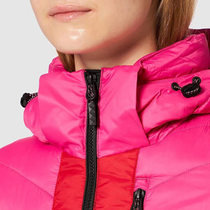 Chaquetas Acolchadas de Invierno para Mujer, Impermeables, Cálidas, con Forro Polar, Transpirables, Rellenas de Poliéster, con Logotipo Personalizado, Venta al Por Mayor OEM - Product Image 4