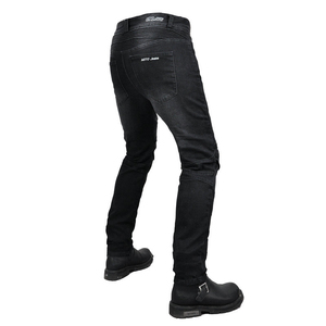 Jean en denim bleu pour homme avec protections amovibles pour les hanches et les genoux, pour la protection lors de la conduite à moto - Product Image 5