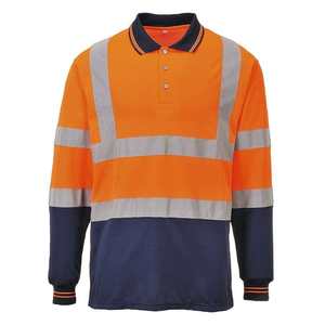 Camiseta Polo de Poliéster Reflectante de Alta Visibilidad, Manga Corta, Uniforme de Trabajo para Hombre, Secado Rápido, Transpirable, para Construcción - Product Image 4