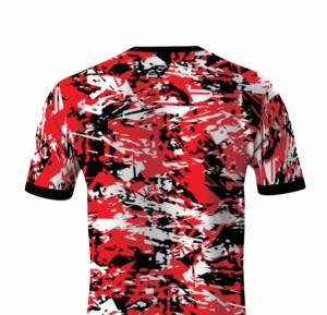 เสื้อยืดกีฬาแห้งเร็ว 180 กรัม พิมพ์ลายซับลิเมชั่นดีไซน์สายฟ้าตามสั่ง ผลิตจากโพลีเอสเตอร์ 100% - Product Image 6