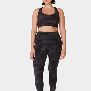 Women's Yoga <b>Leggings</b> Solid <b>Pattern</b> Anti-pilling Four-Way Stretch Quick Dry Breathable Spandex/Nylon High Waist <b>Leggings</b> - Product Image 4