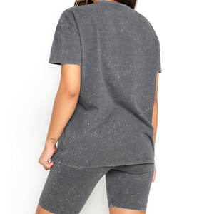 Camisetas Casuales de Algodón 100% para Mujer, Corte Ajustado, Marca Personalizada, Moda de Verano, Camisetas con Cuello Redondo - Product Image 4