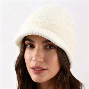 Cozy Warm Knit Beanie <b>Cap</b> Soft Textured Urban Luxury Design for <b>Winter</b> Street Fashion - Product Image 5