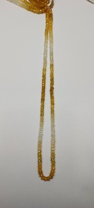 Perles de saphir jaune naturel facettées en forme de rondelle, taille 4 mm à 5,50 mm, pierres précieuses pour la création de bijoux faits main - Product Image 3