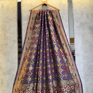 ผ้าคลุมไหล่จอร์เจตต์วิสโคสแท้ ดีไซน์หรูหรา น้ำหนักเบา พลิ้วไหว สไตล์ชาติพันธุ์ สำหรับผู้หญิง ใส่ไปงานปาร์ตี้ งานแต่งงาน ขายส่ง รับผลิตตามแบบ (OEM) ส่งออก - Product Image 1