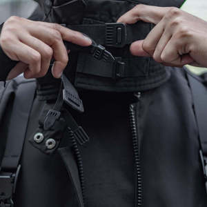 Multi Pocket <b>Punk</b> Style Mens Techwear Hooded Streetwear Custom logo Windbreaker <b>Jacket</b> Black Techwear Buckled Zip Cargo <b>Jacket</b> - Product Image 3