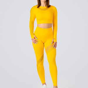 Conjunto Deportivo para Mujer, Leggings sin Costuras con Efecto Push-Up, Bra Deportivo, Conjunto de Yoga para Entrenamiento, Venta al Por Mayor - Product Image 3