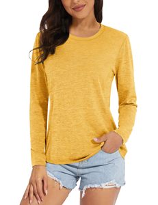 Camisetas con Logotipo Personalizado para Mujer, Camisetas de Manga Larga para Mujer, Camisetas al por Mayor de Alta Calidad, Camiseta de Manga Larga para Mujer - Product Image 2