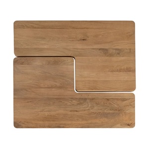 Table basse minimaliste moderne en noyer naturel, facile à nettoyer, garantie 1 an, fabriquée au Rajasthan - Product Image 5